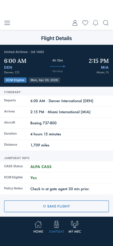Live details page