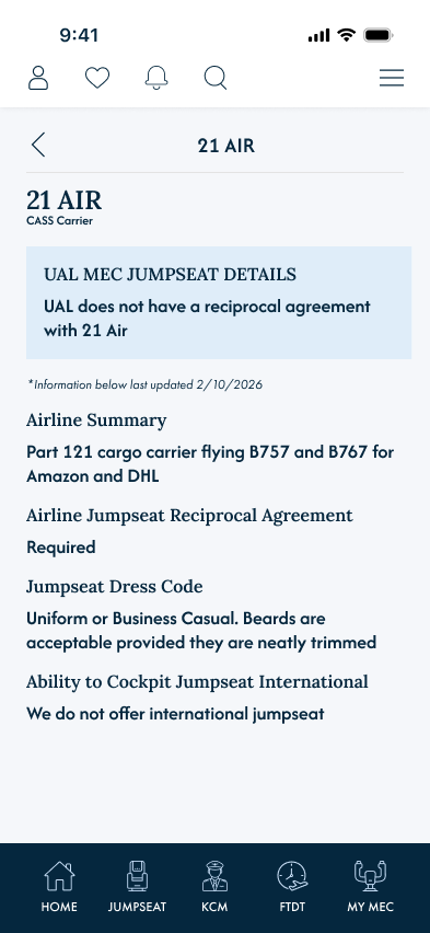 Airline Policies — Detail