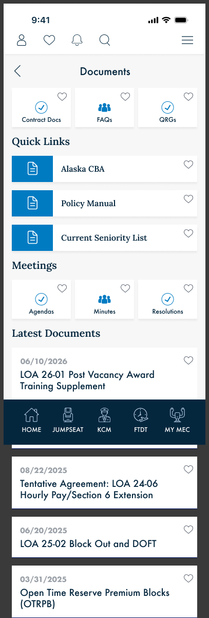 Documents hub