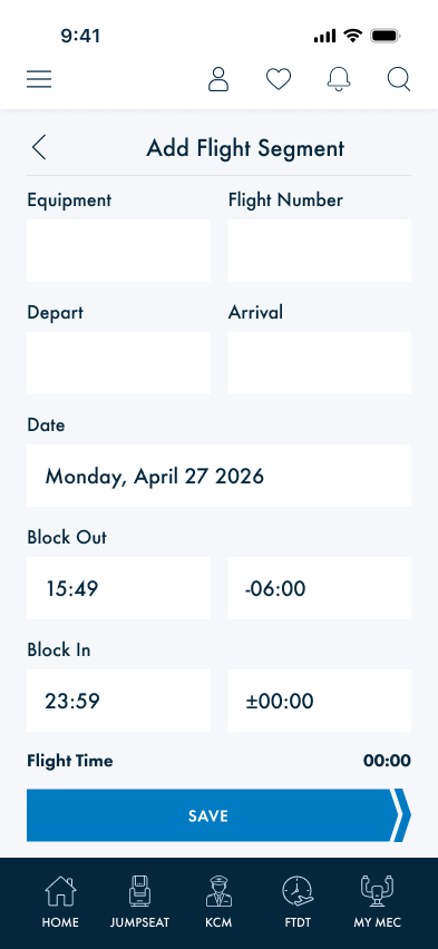 Add Flight Segment