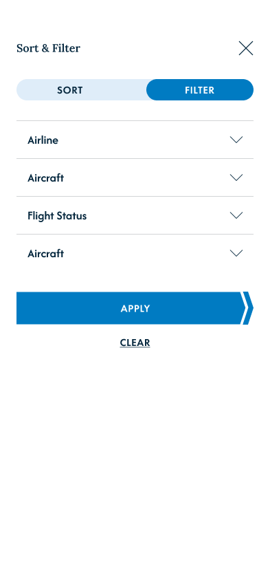 Overlay — Flight Finder Filter