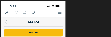 CLE172 title and Roster button