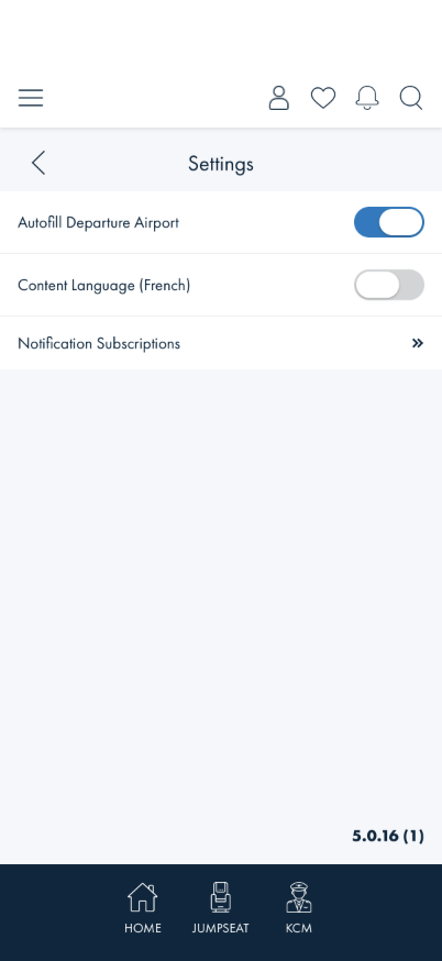Settings page before Diagnostic Mode is revealed