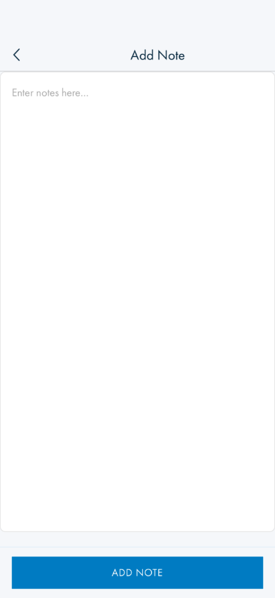 Add Note form