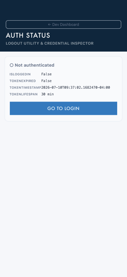 Auth Status while signed out