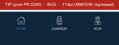 Post-merge bottom nav before the fix, 114pt bar height with extra navy below the labels