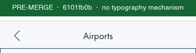 Pre-merge title bar, no typography mechanism exists